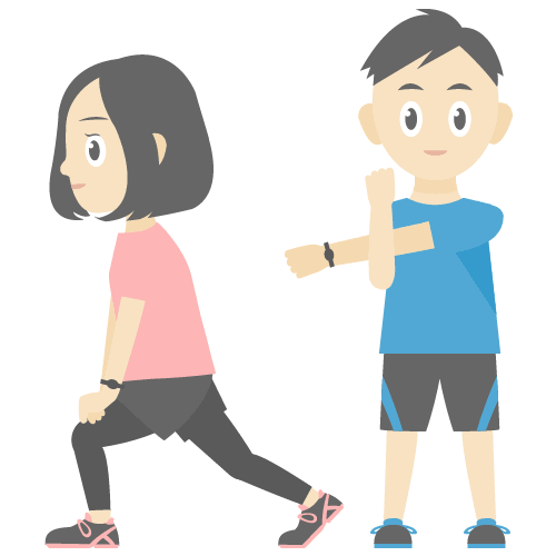 ストレッチ」の無料イラスト素材｜フリーアイコンズ
