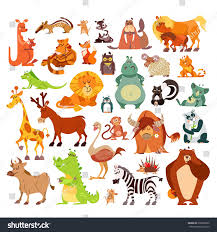 Great Set Of Cartoon Animals Birds From Around The World African Animals Forest Animals As S Forest Animals Illustration Cartoon Animals Cute Animal Drawings