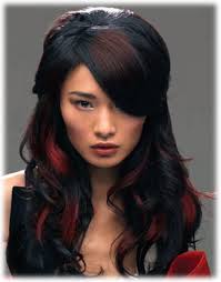 Red And Black Hair Hair Highlights Black Hair With Highlights Creative Hair Color