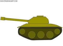 How To Draw A Tank - Easy Drawing Art