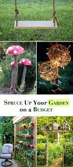 Backyard Ideas On A Budget Spruce Up Your Garden The Budget Decorator Diy Garden Projects Garden Diy On A Budget Creative Gardening
