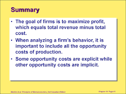 Using this method has the advantage of delivering an accurate profit number from that single equation. Chapter 13 The Cost Of Production Prezentaciya Onlajn