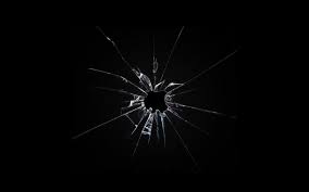 Apple Broken Glass Wallpaper By Leconte On Deviantart Broken Screen Wallpaper Broken Glass Wallpaper Dark Wallpaper
