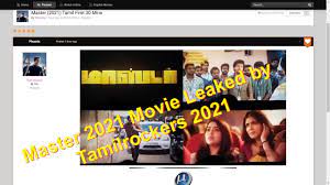 Forwarded from fc film club links. Tamilblasters Leaked Master 2021 Movie For Download Watch Online