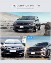 Vland Toyota Corolla Head Lamp 2011 2013 Led Corolla Headlight This Item Plug And Play Very Convenient H7 Type B Toyota Corolla Le Corolla Altis Toyota Corolla