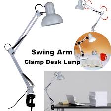 Adjustable Swing Arm Drafting Clip Lamp Design Office Studio Clamp Table Desk Light Lamp With Switch Walmart Com Walmart Com