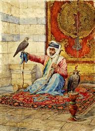 Arab Falconer Arabian Art Egyptian Art Hand Painted Oil Etsy In 2021 Egyptian Art Arabian Art Arabic Art