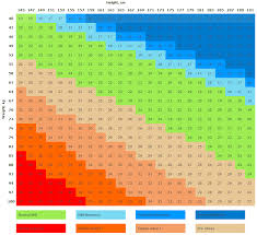 Healthy Bmi Chart Female Bmi For Men And Women Metric