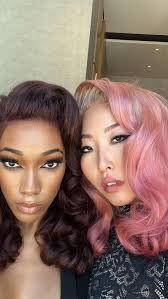 Just me and ma girls!!! 💁🏽‍♀️💕 Backstage with some of my @moroccanoil  beauties at the @thebtcshow , Question, how many agents can keep up with  their models?! 😌✨ , Models: , @_iamzona @tenny_zhang ...