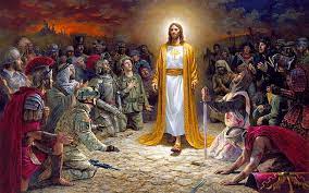 Jesus christ wallpaper, cross, faith, god, clouds, sun, light. Hd Wallpaper Jesus Christ Soldiers Praying Before The Lord For The Sins Committed 4k Ultra Hd Desktop Wallpapers For Computers Laptop Tablet And Mobile Phones 3840 2400 Wallpaper Flare