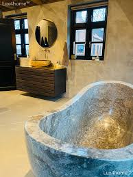 Expertly crafted from terrazzo this beautiful tub brings all the natural beauty of stone without the immense weight. River Stone Sinks And Stone Bathtubs Manufacturer Lux4home Natural Stone Bathtub Supplier Exporter We Produce Top Quality Stone Baths Stone Sinks