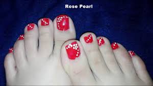 Get the best deal for manicure, pedicure & nail care products from the largest online selection at ebay.com. Red Dotted Flower Toe Nail Art Tutorial No Tools Toenail Art Design Rose Pearl Youtube