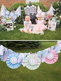 Mayista 3 yasinda olacak bir kizim var. Ikiz Bebek Dogum Gunu Partisi Organizasyon Fikirleri