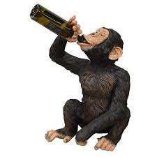 Check spelling or type a new query. Boozy Monkey Chimpanzee Life Size Statue Wine Holder Life Size Statues Monkey Statue