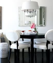 Small Space Interior Chic Condo Style At Home Dining Room Small Black And White Dining Room Condo Interior