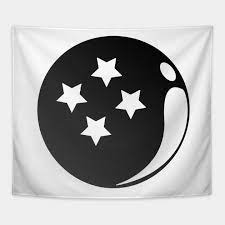 The dragon balls have been strewn everywhere. Monochrome 4 Star Ball Dragon Ball Tapestry Teepublic