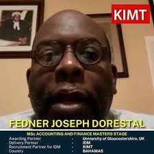 Fedner Joseph Dorestal from Bahamas, studying MSc in Accounting and finance  at University of Gloucestershire, UK under IDM through academic partnership  with KIMT, shares his story about how he found ...