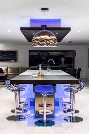 Electric Blue Kitchen By Kim Duffin Blue Kitchens Kitchen Design Kitchen Lighting