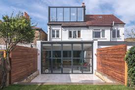 Modern Rear Extension With Exposed Brickwork Bi Folding Doors And Herringbone Tile Floor Extention Maison