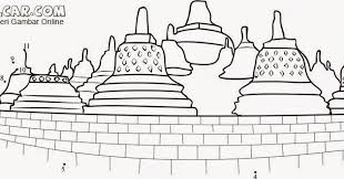 Hai teman semua kali ini gambar candi borobudur. Gambar Mewarnai Candi Borobudur