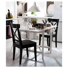 What you see here is an early 1900's oak pedestal table that i found at the local goodwill well over a year ago. Ingatorp Drop Leaf Table White 65 123x78 Cm Ikea