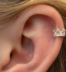 Crown Cartilage Earring Gold Ear Cuff Ear Cuff Cartilage Ear Cuff