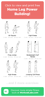 Home Leg Power Building Workoutlabs Fit In 2020 Post Baby Workout Workout Plan Gym Gym Plan