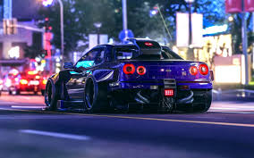 You will definitely choose from a huge number of pictures that option that will suit you exactly! Wallpaper Night Lights Street Nissan Gt R Skyline Virtual Modified Nissan Skyline Gtr R34 1265x790 Wallpaper Teahub Io
