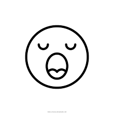 Bunnies yawn preview before printing. Yawn Emoji Coloring Page Ultra Coloring Pages