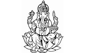 Black And White Images Of Ganesha Pin On Jangra