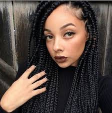 Lightskin With Dark Braids Natural Hair Styles Hair Styles Long Hair Styles
