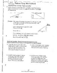 15 (8.1) find the area of the triangle. Trigonometry Lesson Plans Worksheets Lesson Planet
