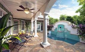 Although any style of home can have a courtyard, those homes that reflect a spanish or mediterranean influence are best suited for this feature. Plan 33046zr Energy Saving Courtyard House Plan Courtyard House Plans Mediterranean Style House Plans Courtyard House