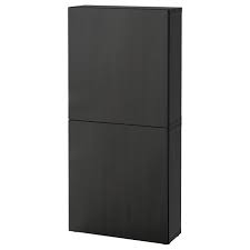 Besta Wandschrank Mit 2 Turen Lappviken Schwarzbraun Ikea Deutschland In 2020 Wall Cabinet Ikea Wall Cabinets Ikea Wall