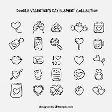 Download Doodle Valentine S Day Element Collection For Free Doodles Valentine Doodle Valentines Day Doodles Another good idea is hearts with predictions. doodles valentine doodle