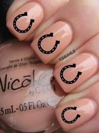 Lucky Horseshoes Cute Nails Rodeo Nails Nails