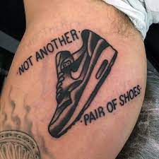 Page with 31 different design / font styles for the mythology name nike. 60 Nike Tattoo Designs Fur Manner Athletic Sneaker Ink Ideen Mann Stil Tattoo Nike Tattoo Tattoo Designs Men Tattoo Designs