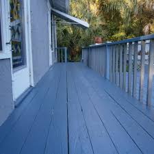 A high master bedroom with french doors leading to back porch wood beams exposed on ceiling the cover up: How To Refinish And Paint An Old Wooden Porch And Deck Dengarden