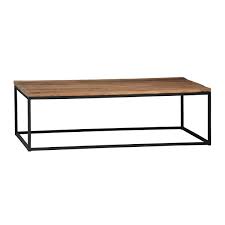 Reclaimed Wood Top With Modern Black Thin Iron Base Iron Coffee Table Coffee Table Coffee Table Furniture Design