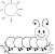 Cute Caterpillar Clipart Black And White