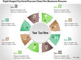 Business Diagram Eight Staged Cyclical Process Chart For