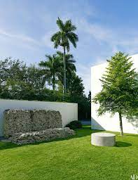 Tour The Stunning Grounds At Alex Rodriguez S Miami Retreat Miami Houses Outdoor Terrace Design Miami Design