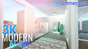 Whereas if one wishes to build a modern farmhouse, then use white wood with black doors, windows, and roofs. 3k Modern House Bloxburg House Build 3k No Gamepass Youtube