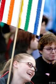 Students march to Capitol in support of gay rights