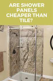 Shower panels and surrounds come in a variety of. Are Shower Wall Panels Cheaper Than Tile 7 Factors You Need To Consider Shower Panels Shower Wall Shower Wall Panels