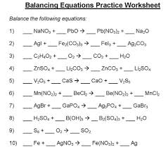 Balancing equation worksheet with answers. B A L A N C I N G E Q U A T I O N S P R A C T I C E W O R K S H E E T Zonealarm Results