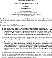 Valley Sanitary District Sewer System Management Plan Ssmp