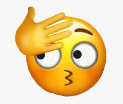 Emoji Oop Meme Sticker Shy Wow Dissapointed Oop Hand Over Face Hd Png Download Kindpng