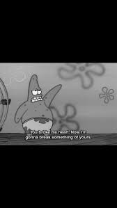 Black And White Broken Heart Aesthetic Imnotperfectimbeyonce Imnotperfectimbeyonce In 2020 Black And White Cartoon Cartoon Wallpaper Spongebob Wallpaper