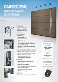 Porte de garage soprofen prix. Presentation Carsec Pro Video Beliprovence Infos Techniques